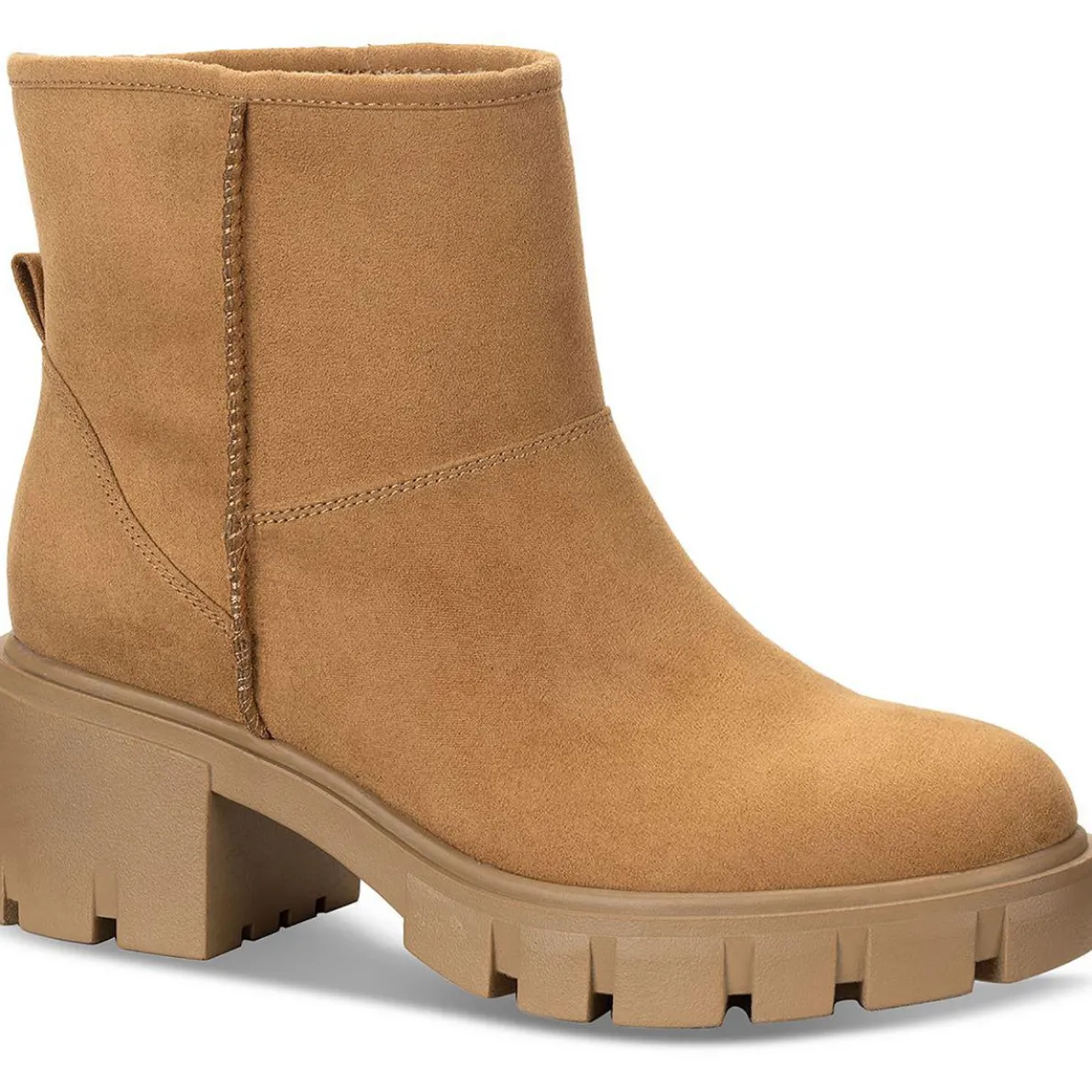 Riyaa Chunky Faux Fur Lined Ankle Boots