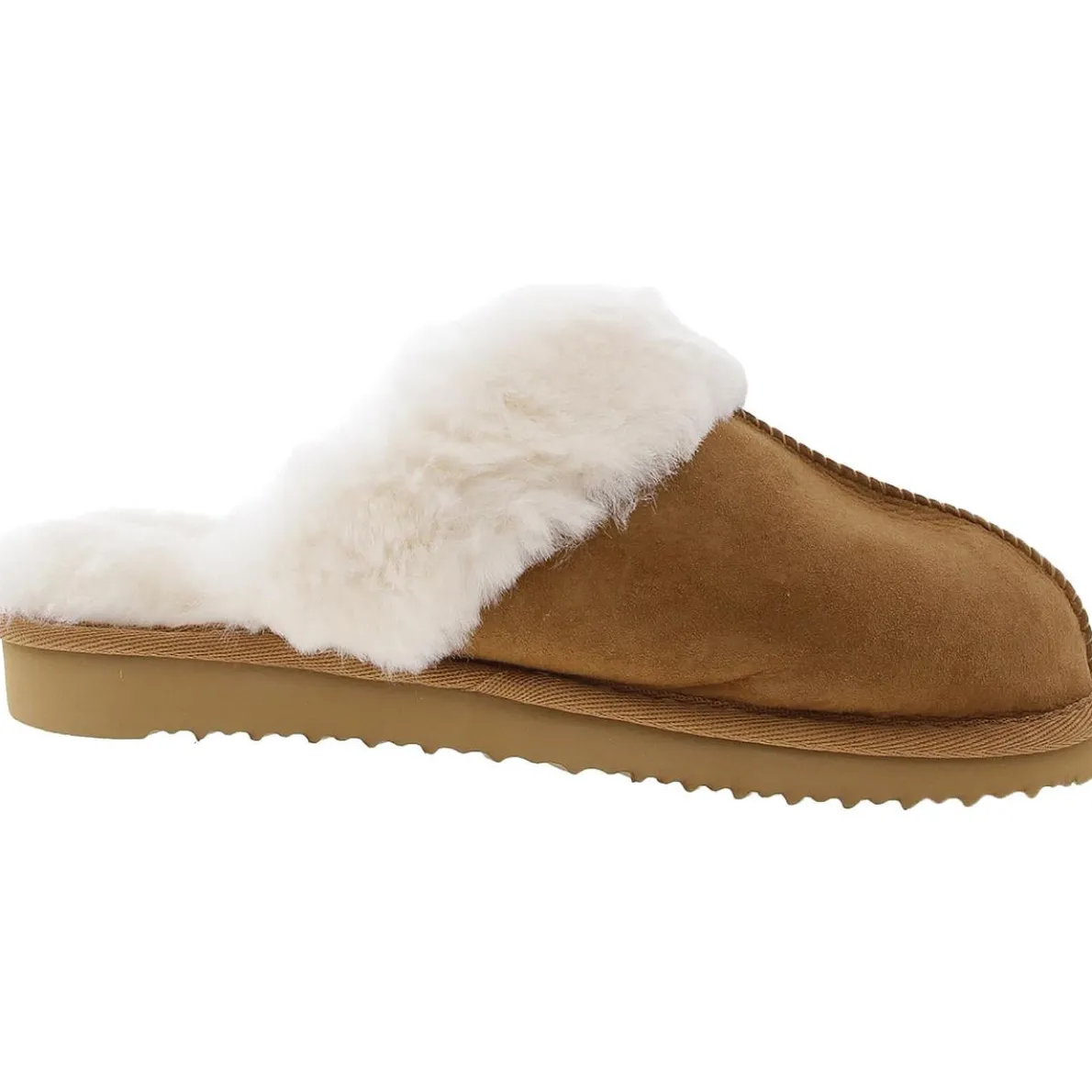 Textured Suede Moccasin Slippers