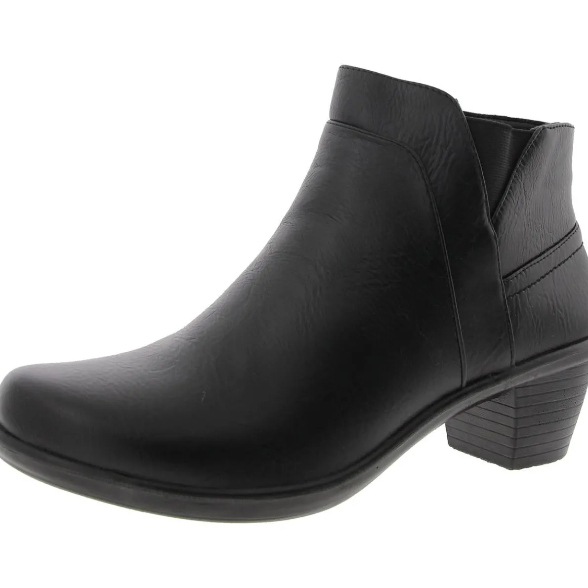 Mindy Solid Leather Booties