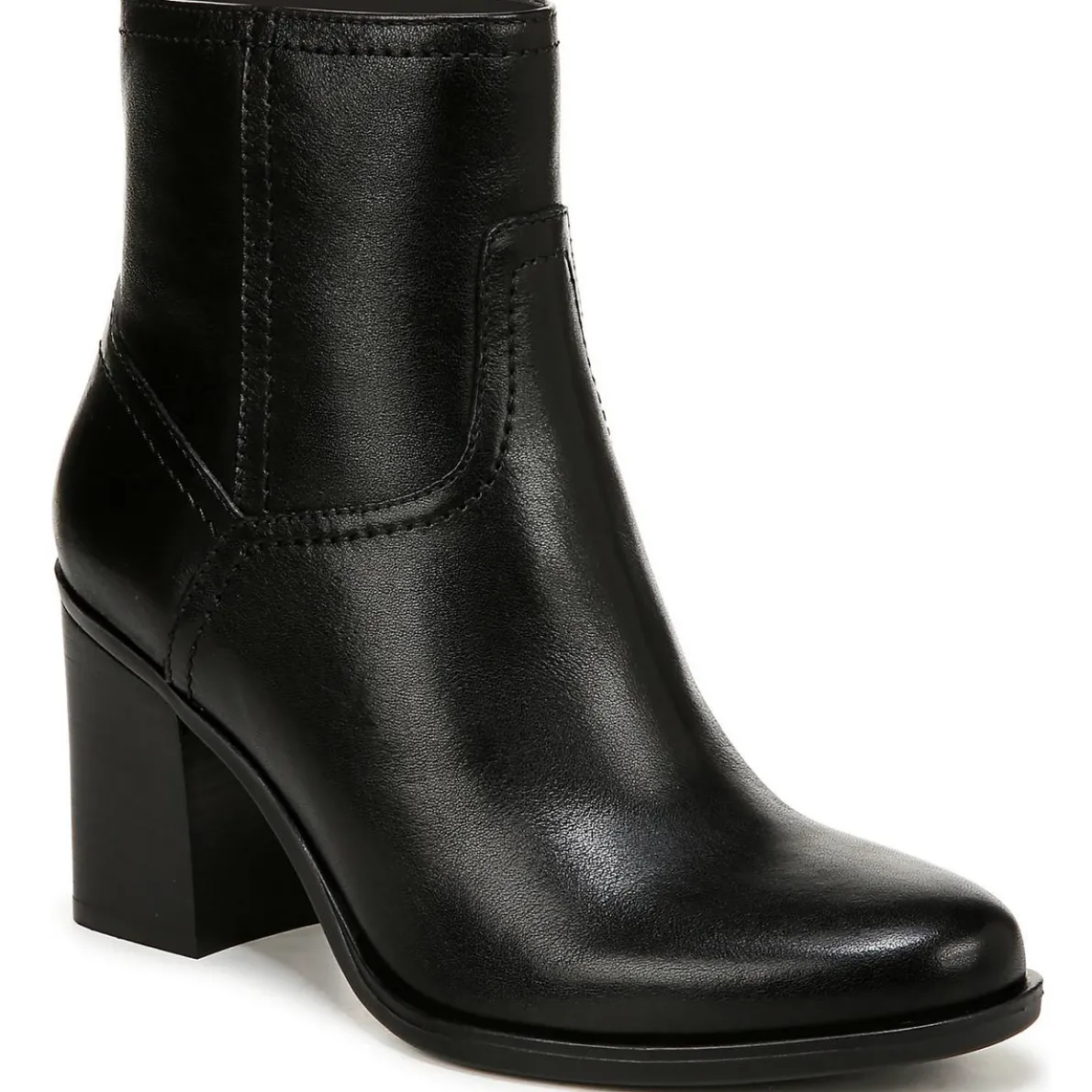 Kalina Leather Zipper Booties
