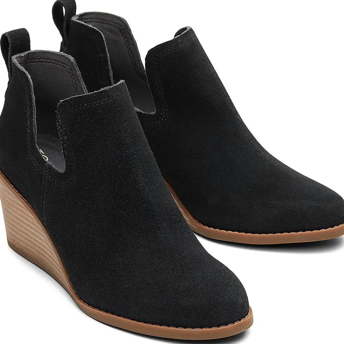 Kallie Suede Wedge Heel Shooties