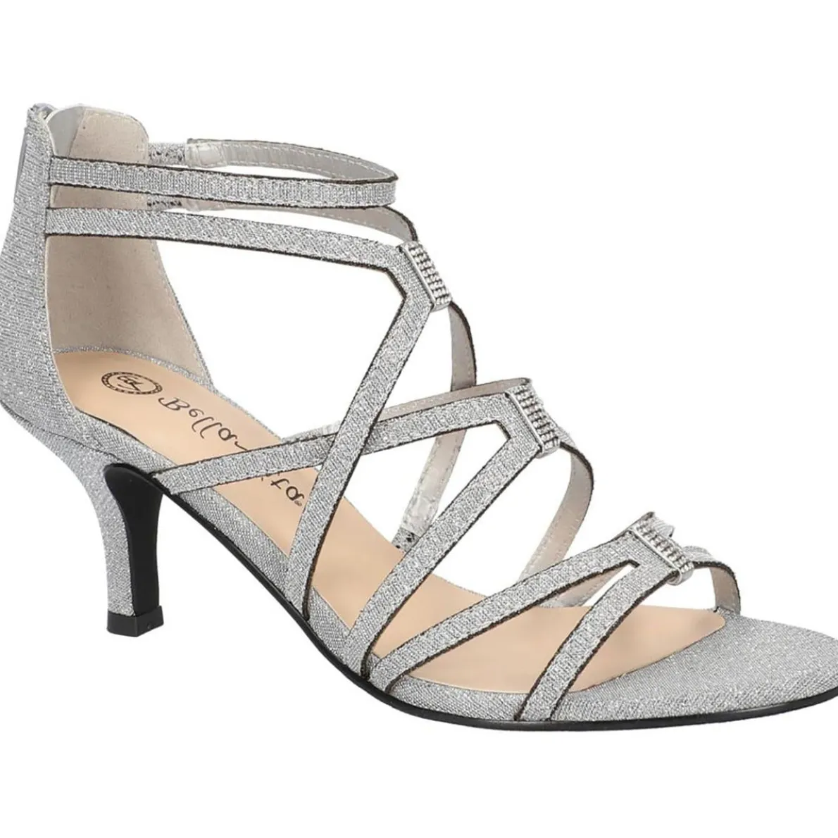 Karlette Caged Glitter Gladiator Sandals