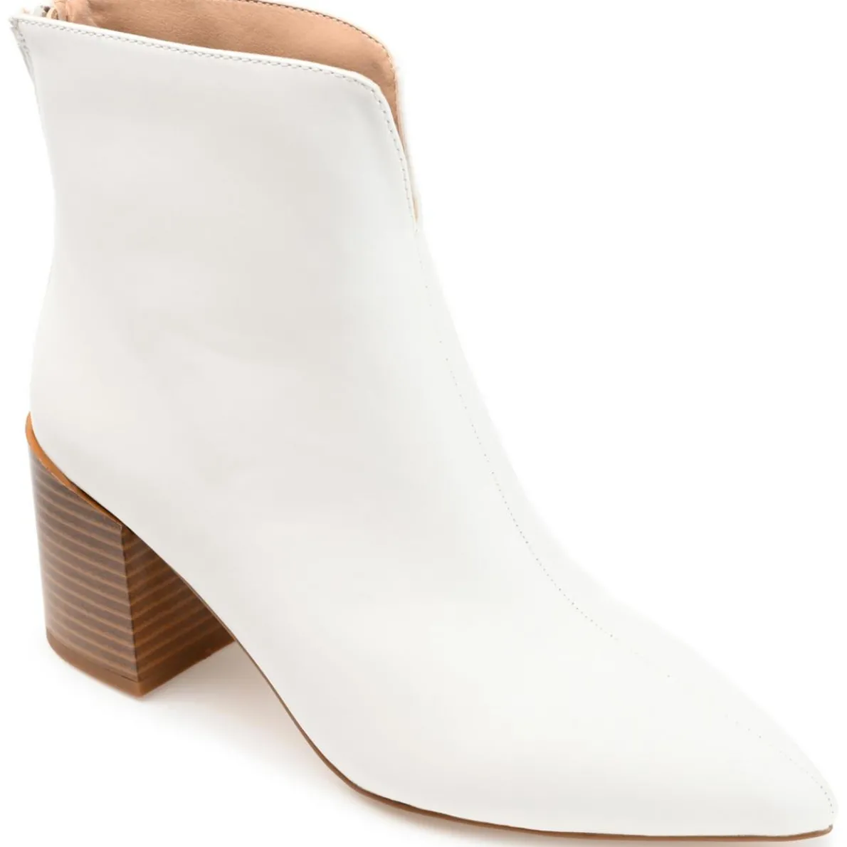 Kayden Faux Leather Pointed Toe Booties