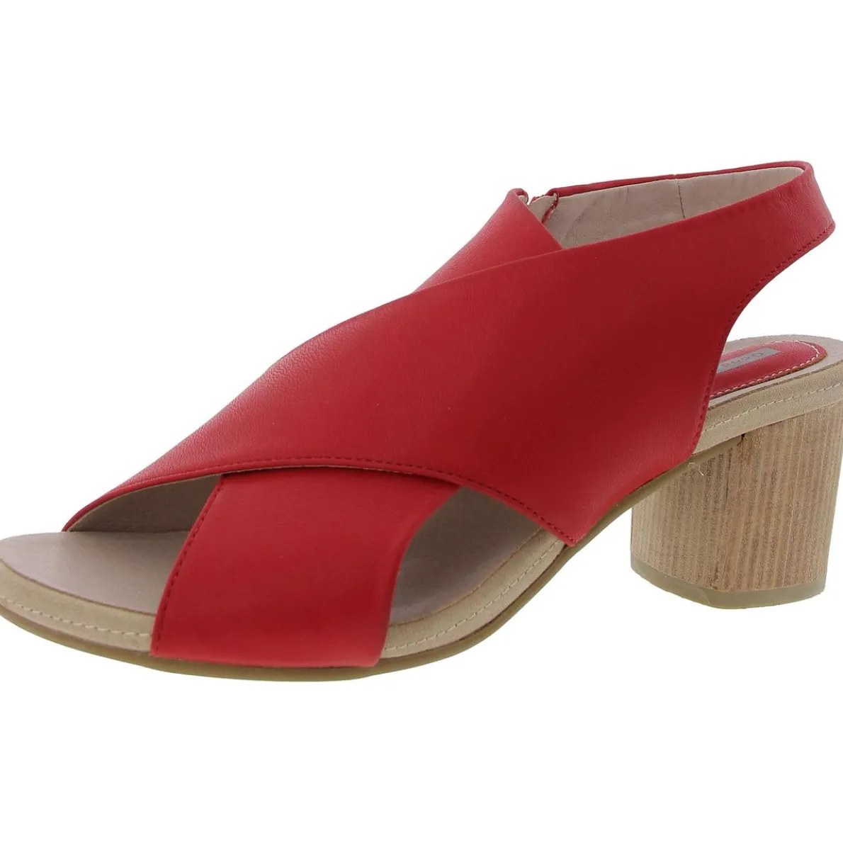 Keefa Solid Leather Block Heels