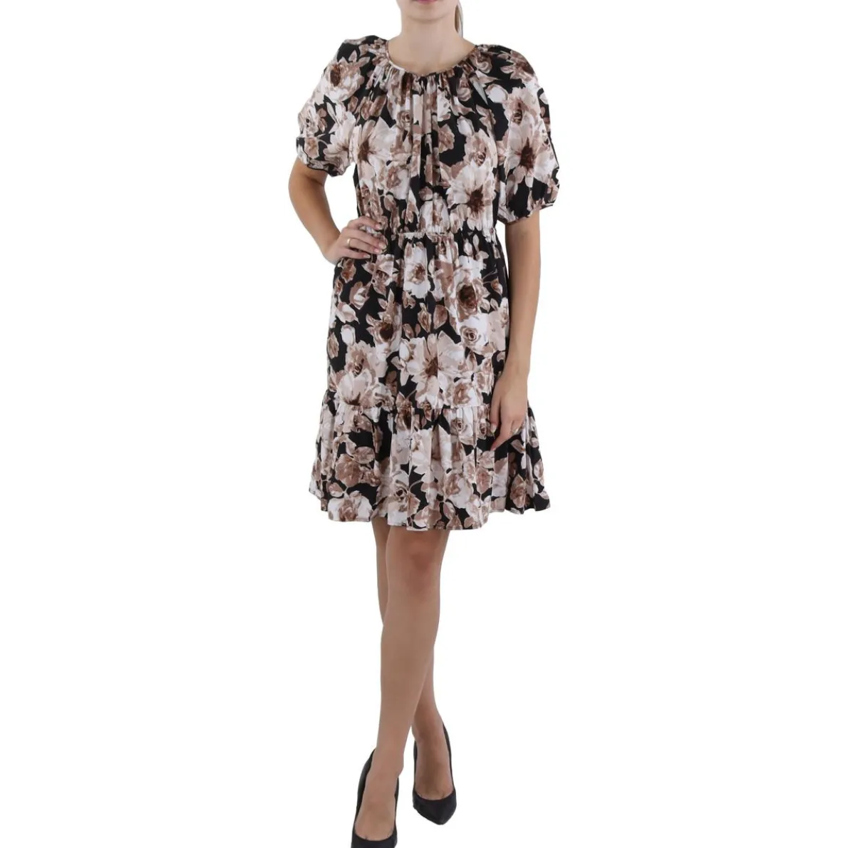 Khloe Floral Knee Length Shift Dress