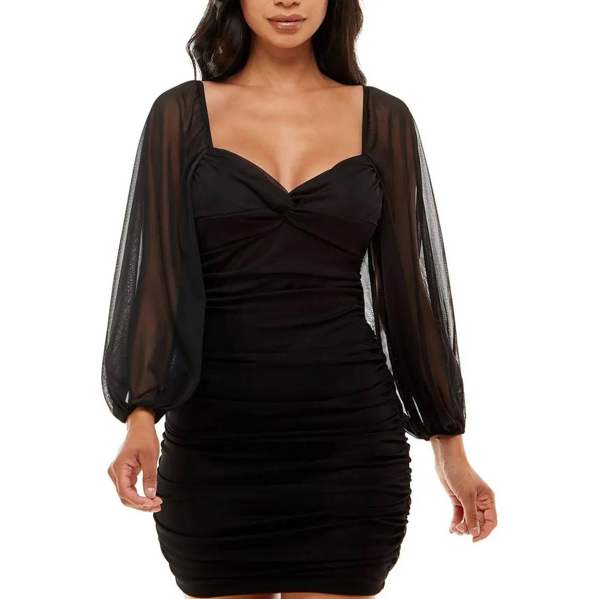 Juniors Fitted Mini Bodycon Dress