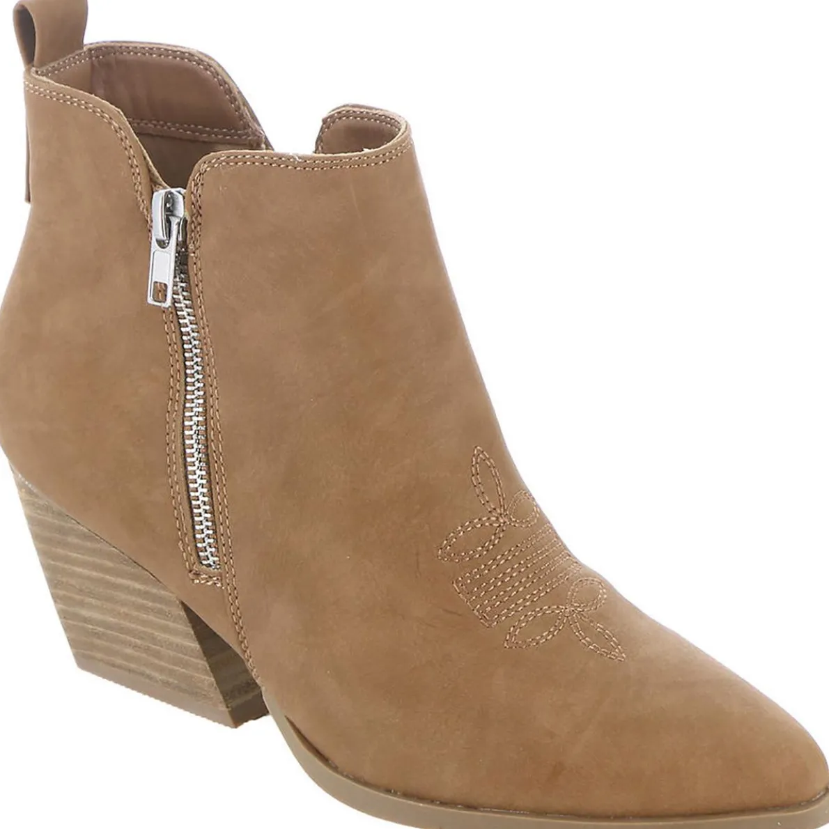 Kiki Pointed Toe Faux Leather Booties