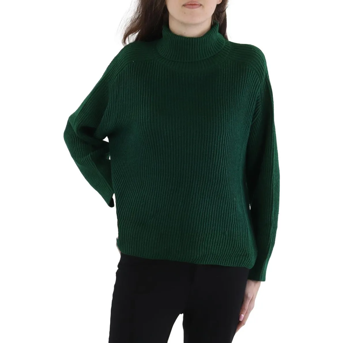 Knit Mock Turtleneck Sweater