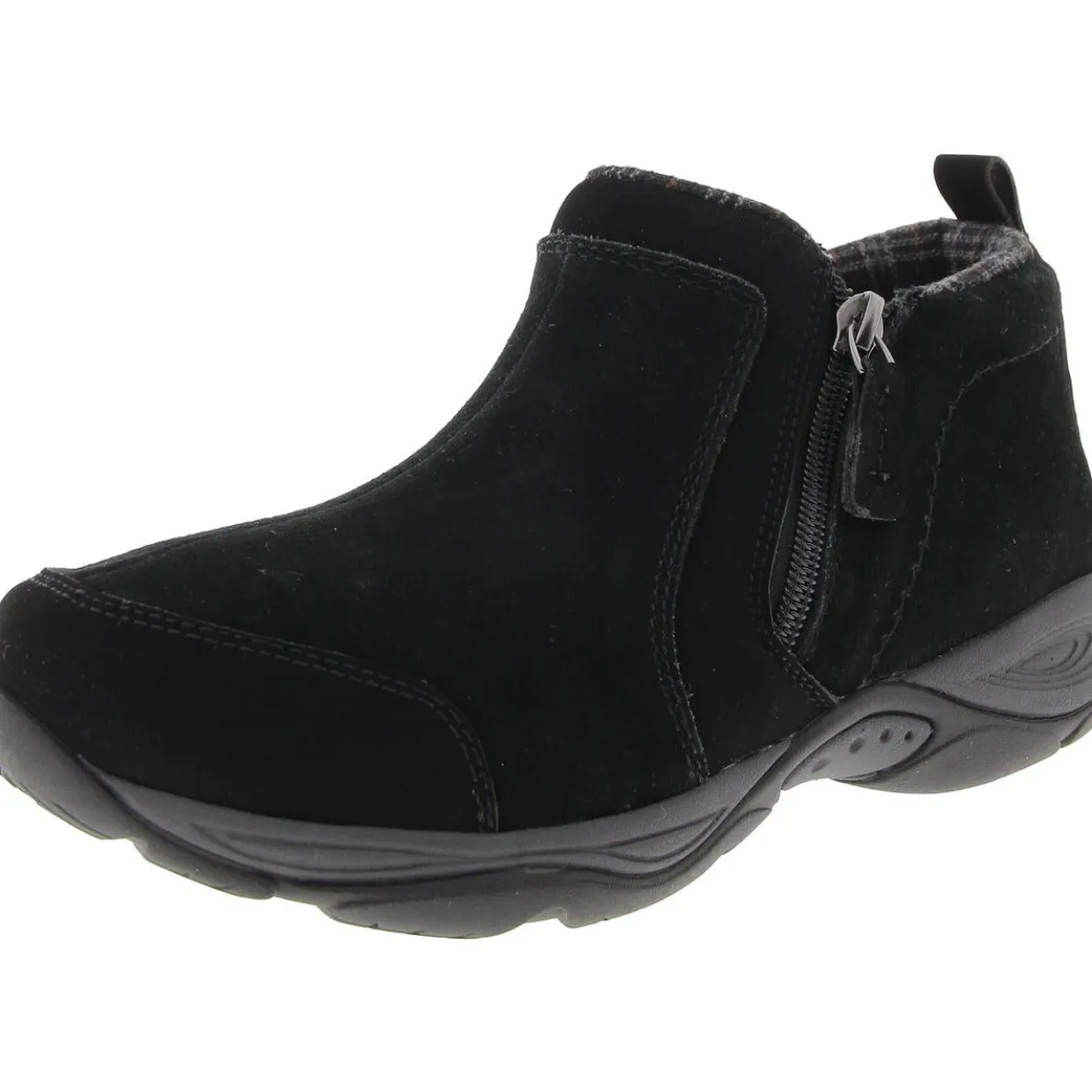 Zipper Leather Booties