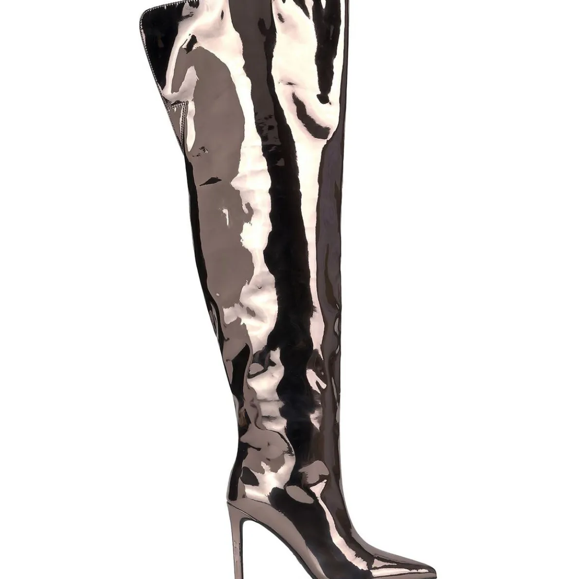 Sedona Faux Leather Metallic Over-The-Knee Boots