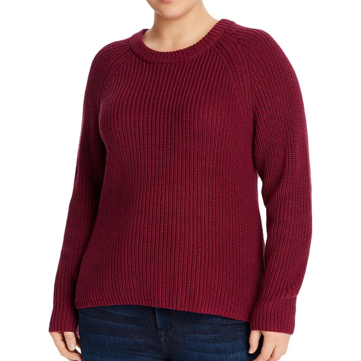 Plus Jane Cotton Shaker Knit Sweater