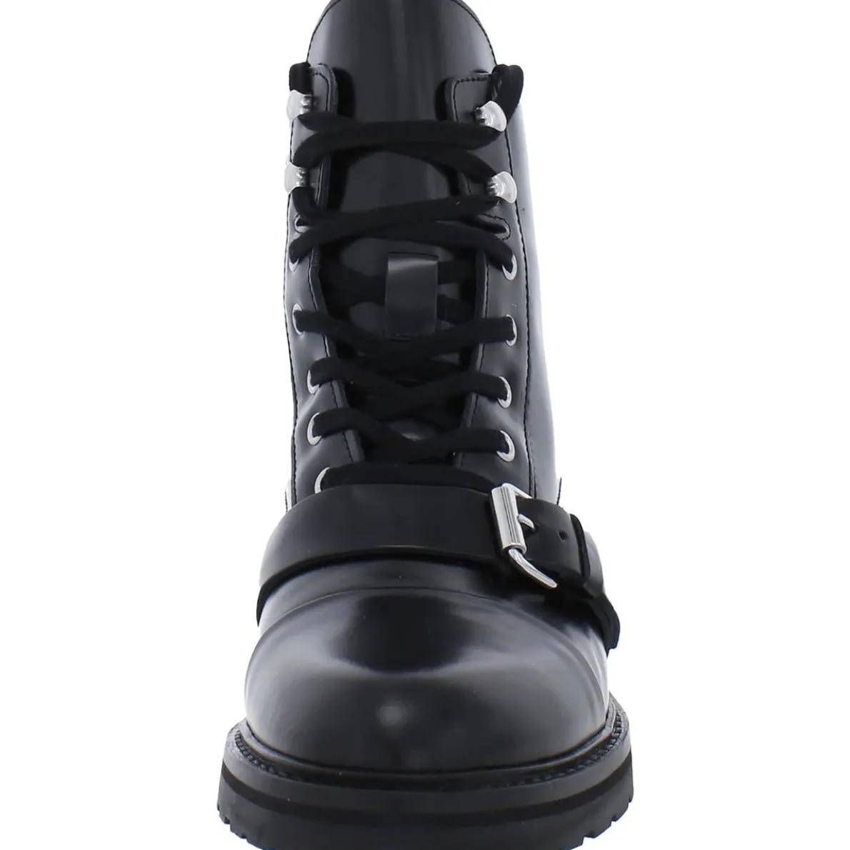 Donita Zipper Pull On Combat & Lace-up Boots
