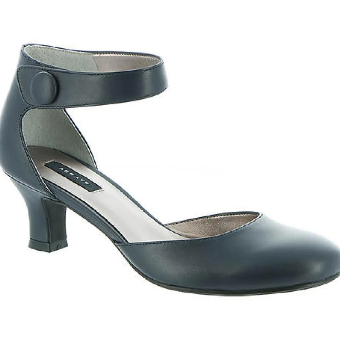 Charlie Leather Ankle Strap Pumps