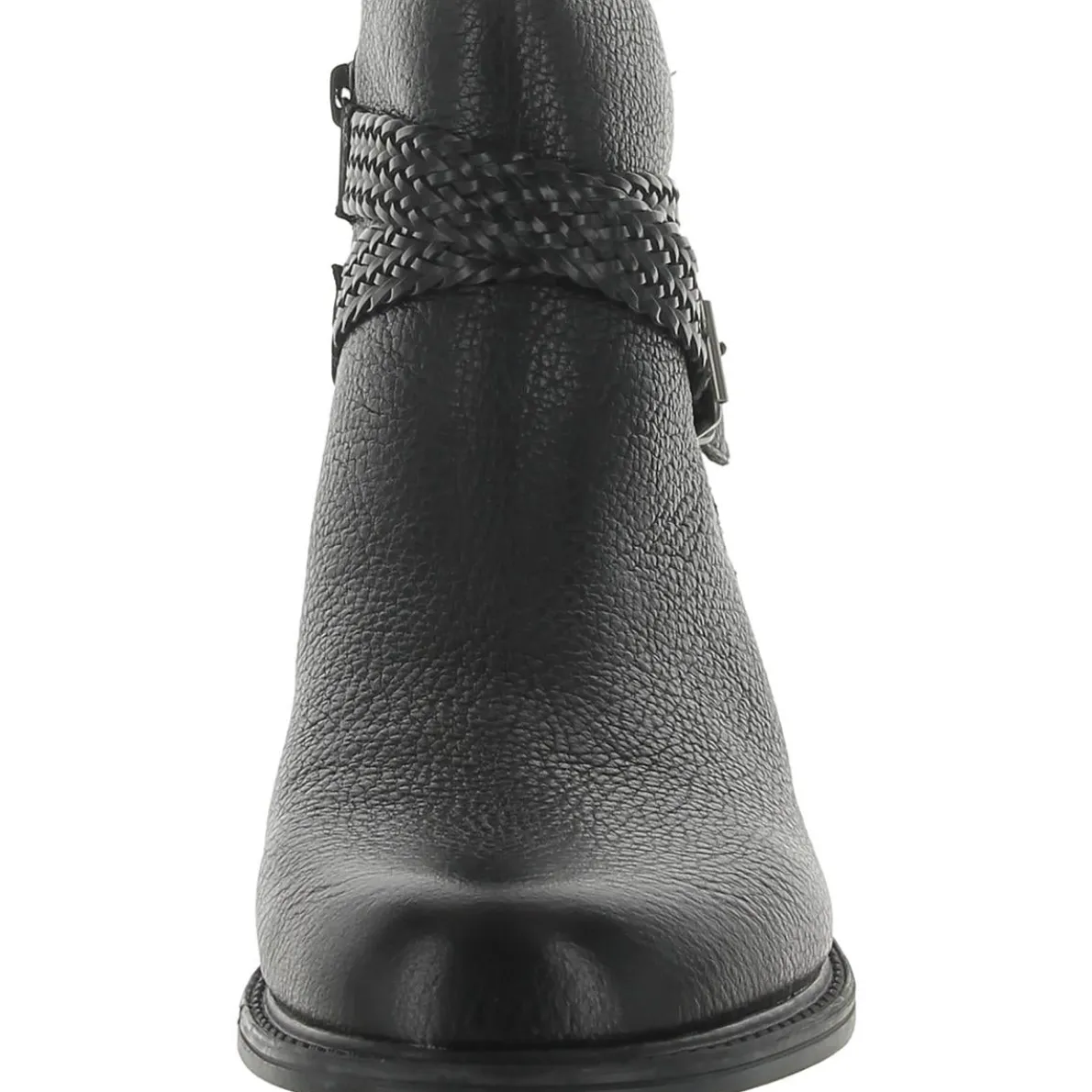 Skip Zipper Buckle Booties