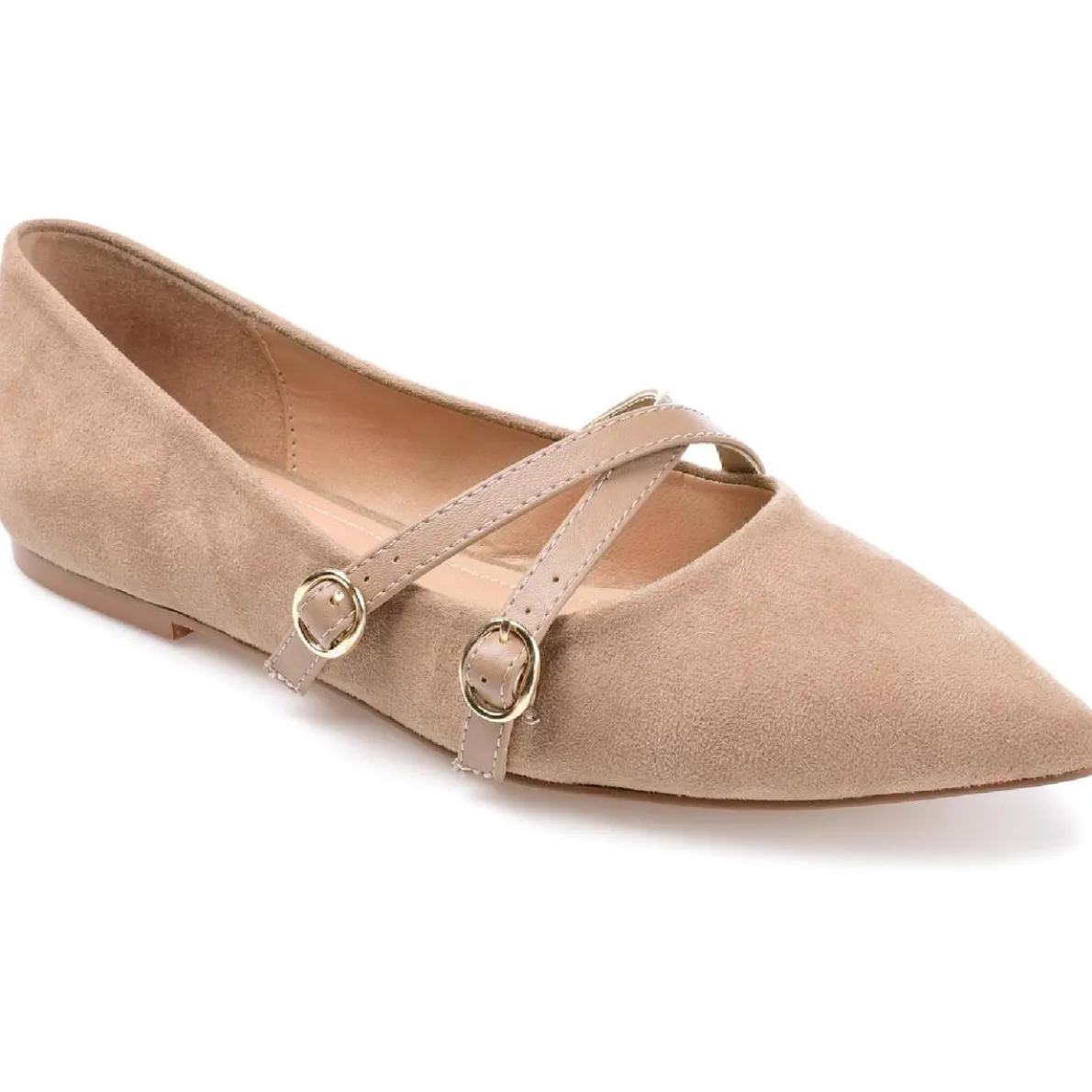 Patricia Faux Suede Pointed Toe Loafers