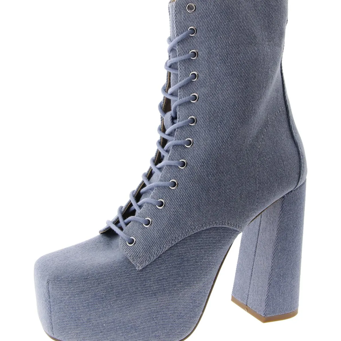 Confident Lace-Up Platform Mid-Calf Boots