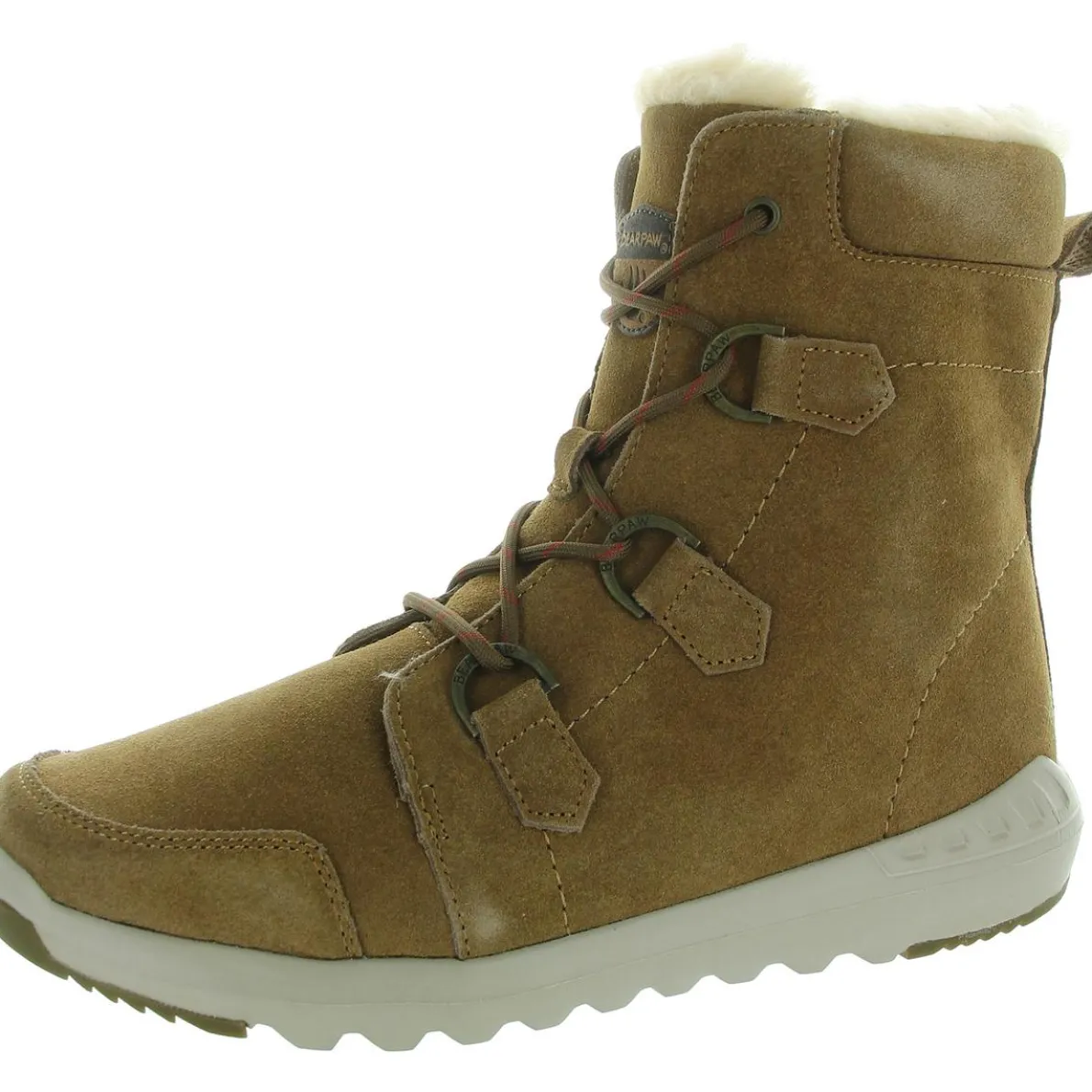 Lace-Up Mid-Calf Boots