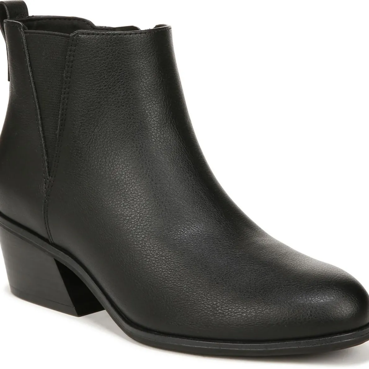 LACEY Faux Leather Almond Toe Ankle Boots