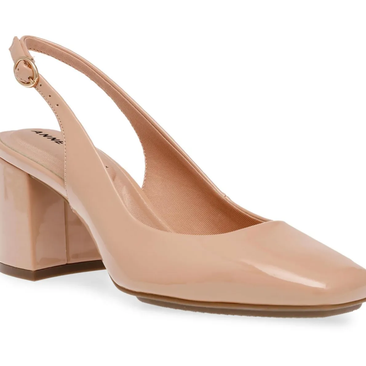 Laney Faux Leather Slip On Slingback Heels