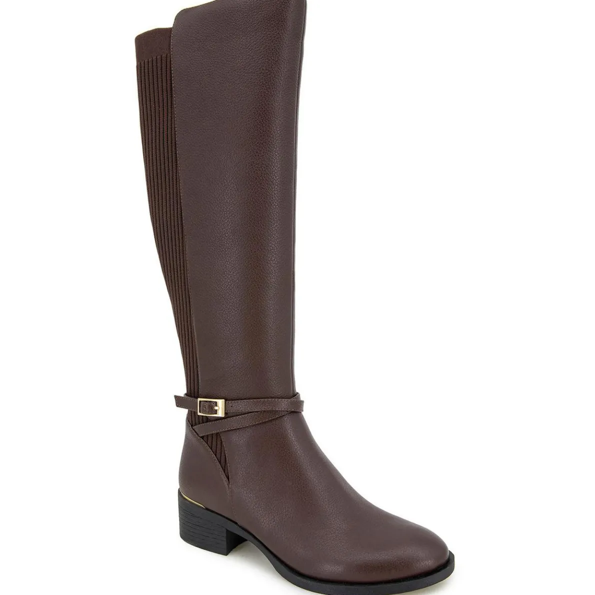 LANICA Zipper Leather Knee-High Boots