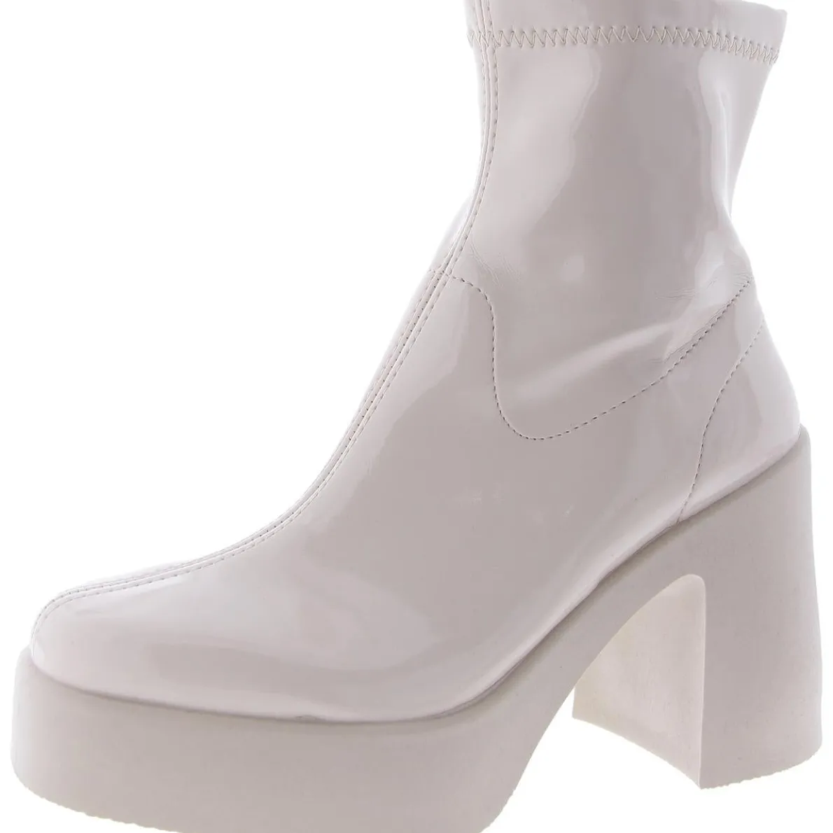 Lanna Patent Solid Mid-Calf Boots
