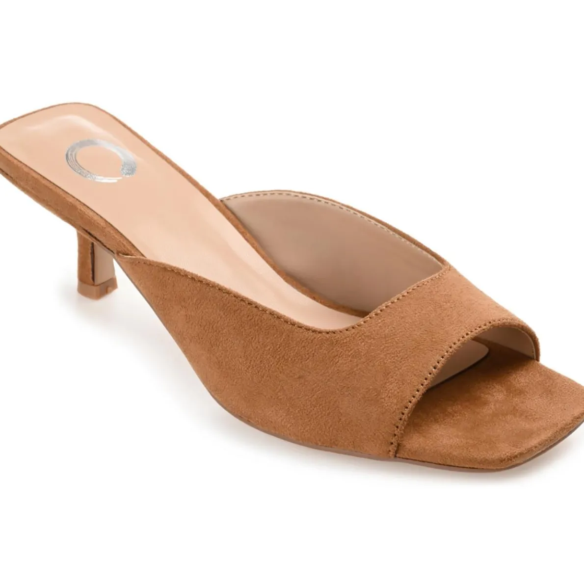 Larna Square Toe Slip On Heels