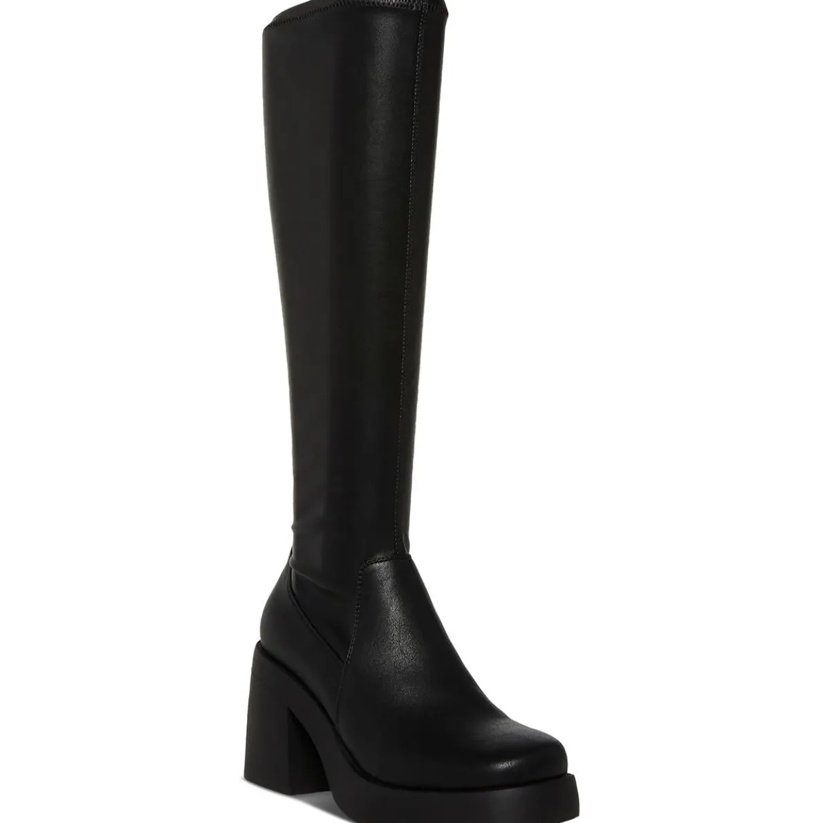 Lax Faux Leather Tall Knee-High Boots