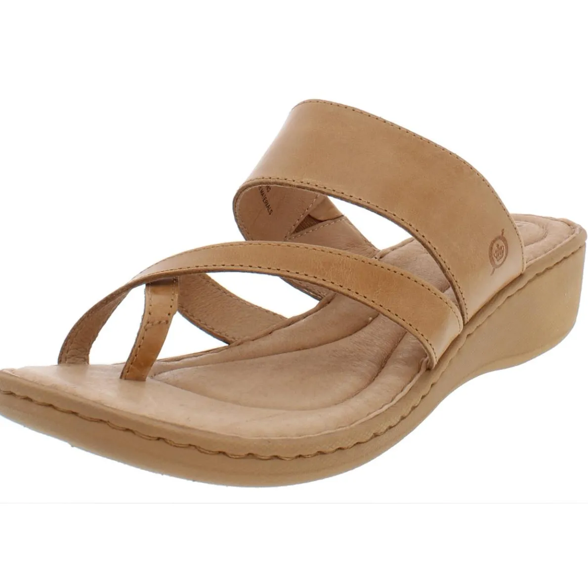 Siene Leather Thong Wedge Sandals