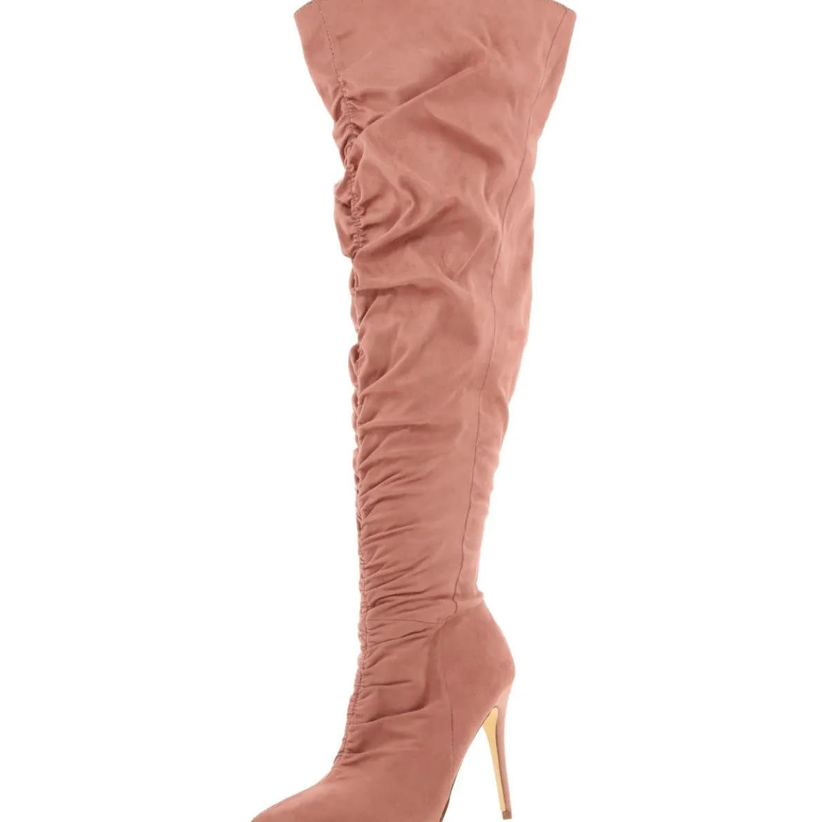 Faux Suede Tall Over-The-Knee Boots