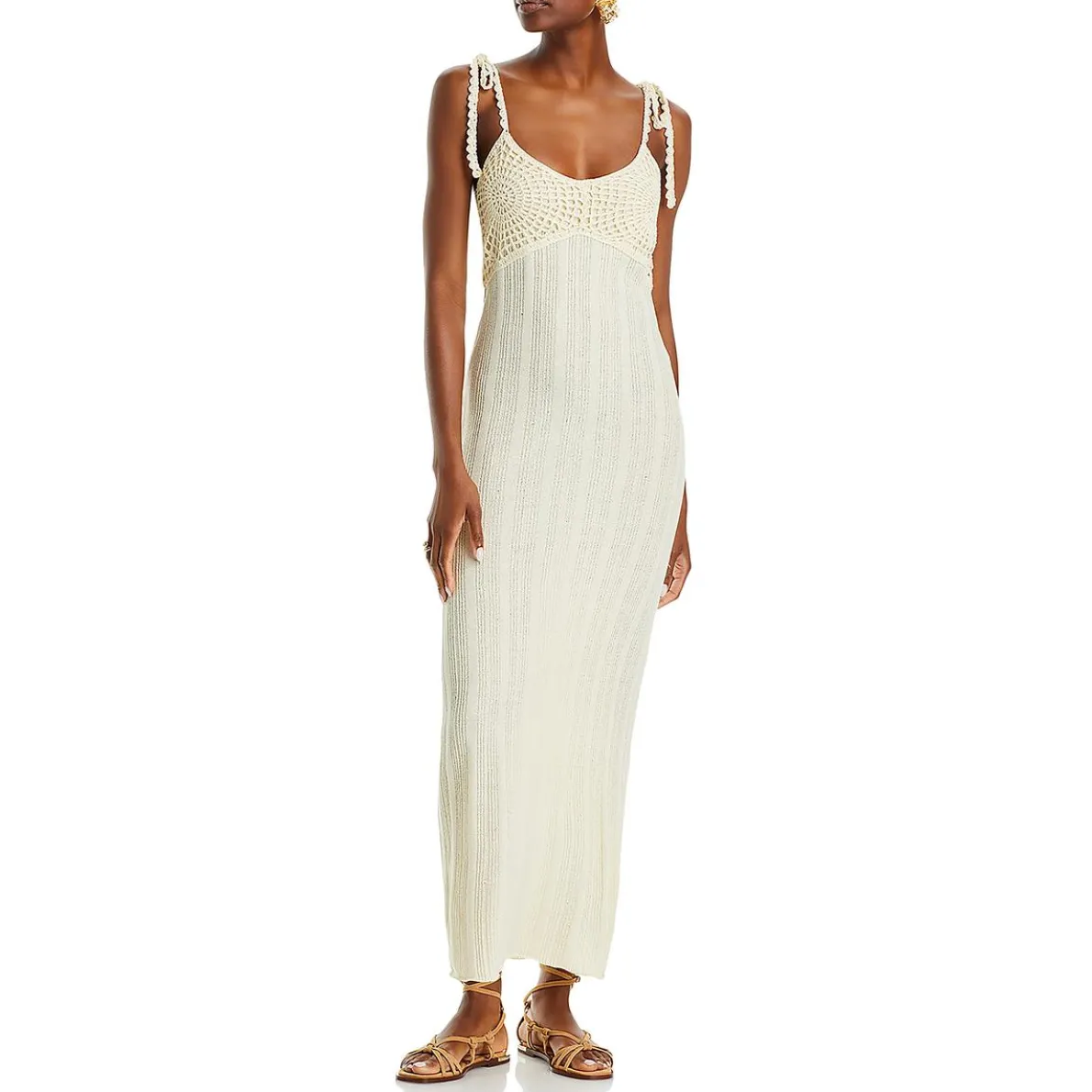 Carra Crochet Maxi Bodycon Dress