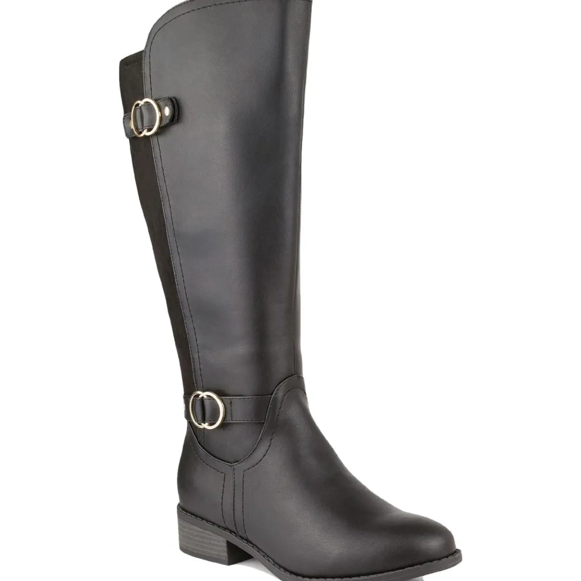 Leandraa Faux Leather Knee-High Boots