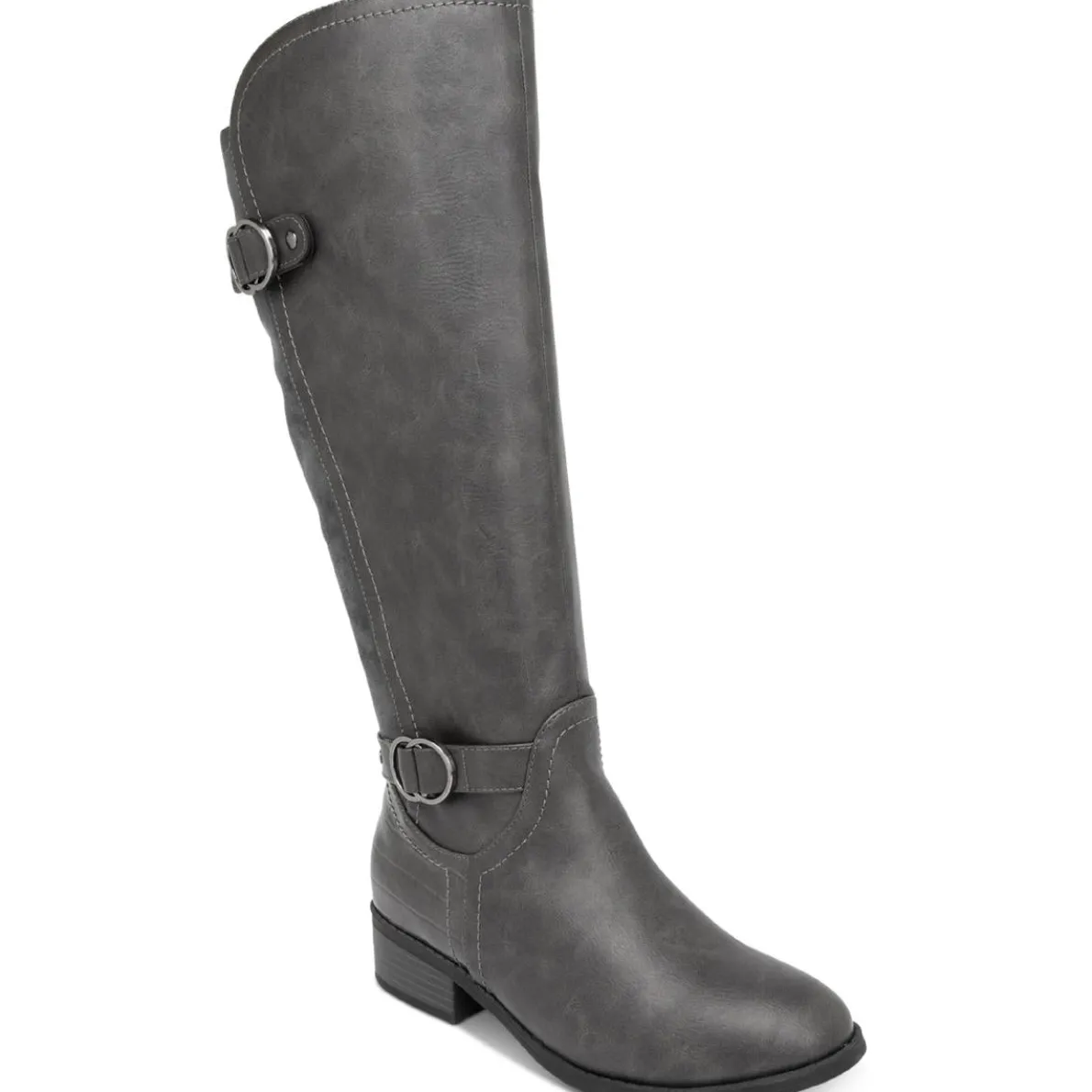 Leandraa Faux Leather Wide Calf Knee-High Boots
