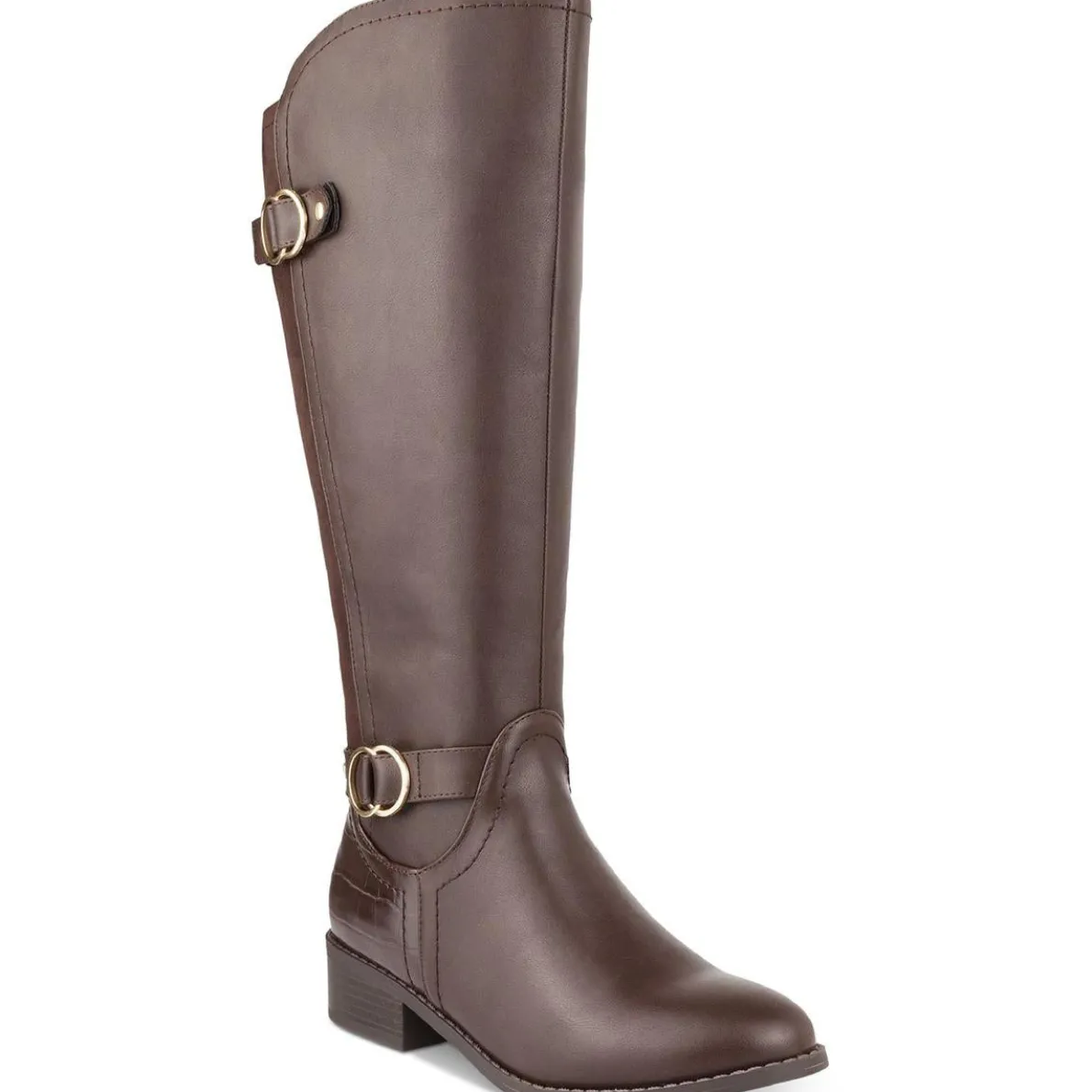 Leandraa Faux Leather Tall Knee-High Boots