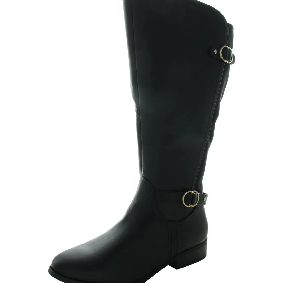 Leandraa Padded Insole Faux Leather Knee-High Boots