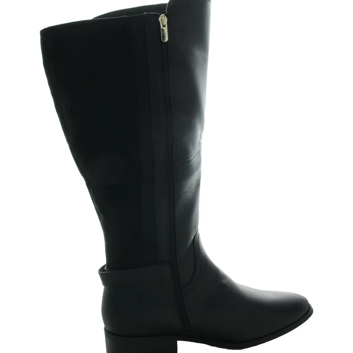 Leandraa Padded Insole Faux Leather Knee-High Boots