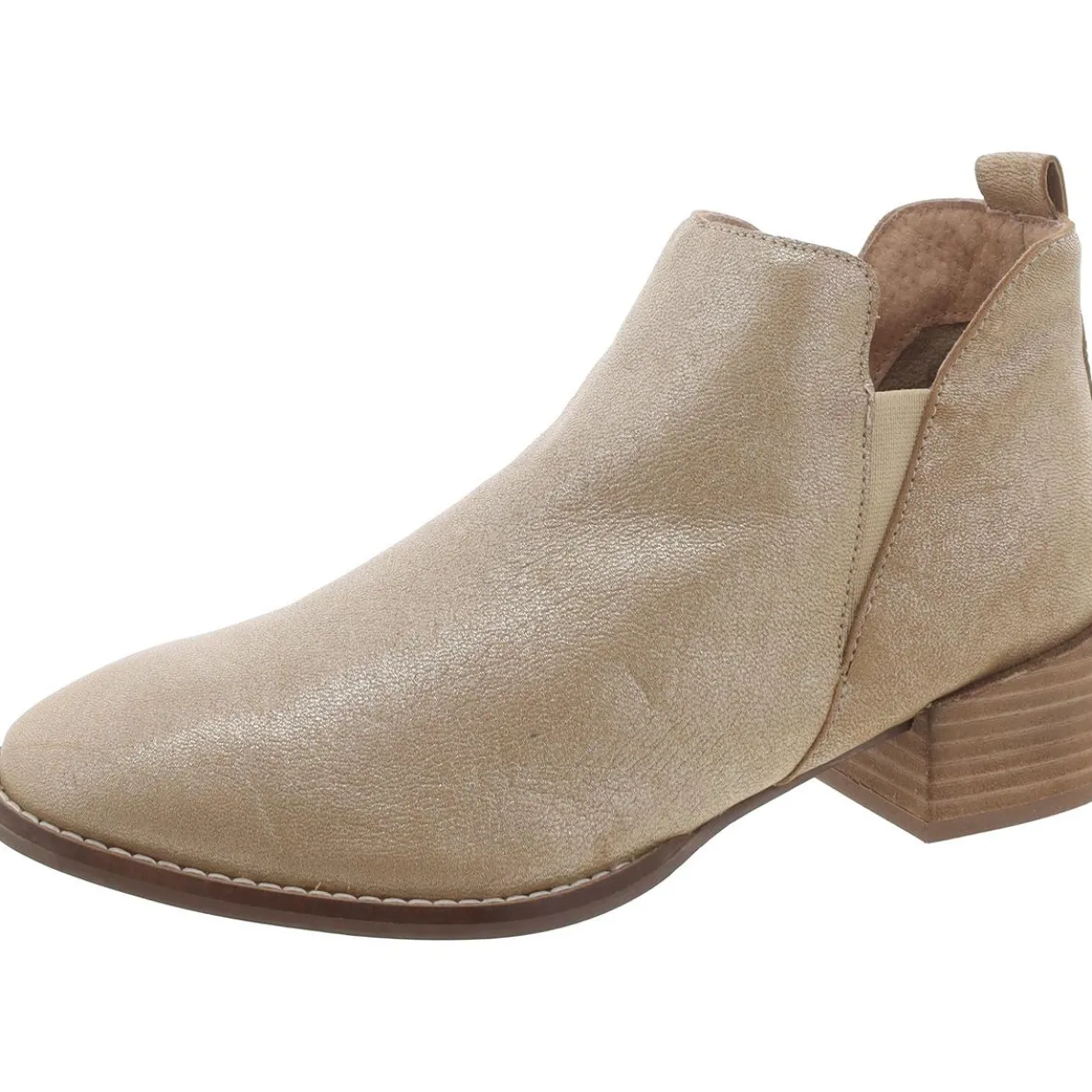 Leather Block Heel Chelsea Boots