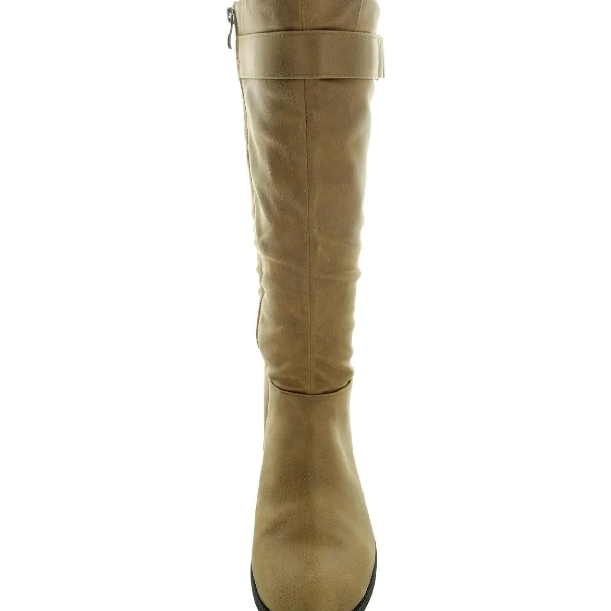 LELANNI Laceless Faux Leather Knee-High Boots