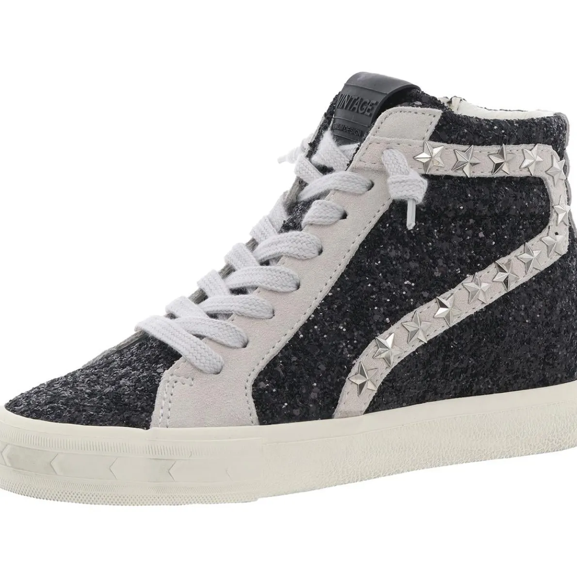 LEONA RO Glitter Leather Casual And Fashion Sneakers