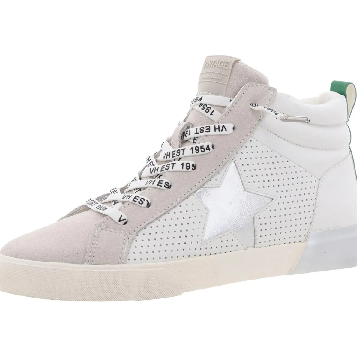 LESTER 6 Cushioned Footbed Leather High-Top Sneakers