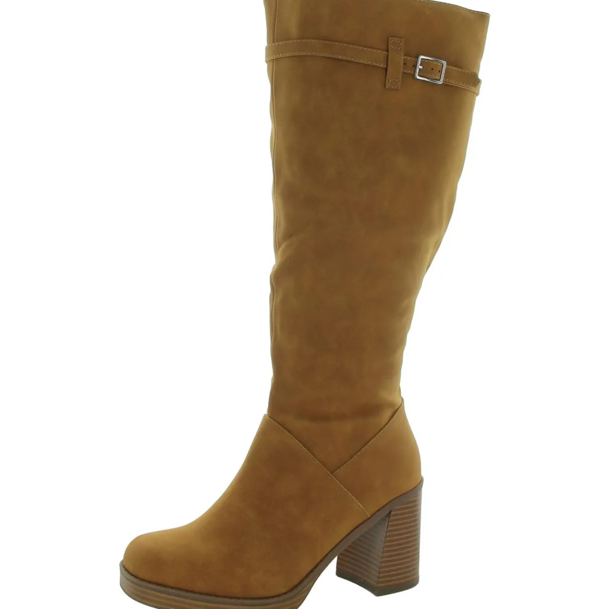 Letice Extra Wide Calf Faux Leather Knee-High Boots