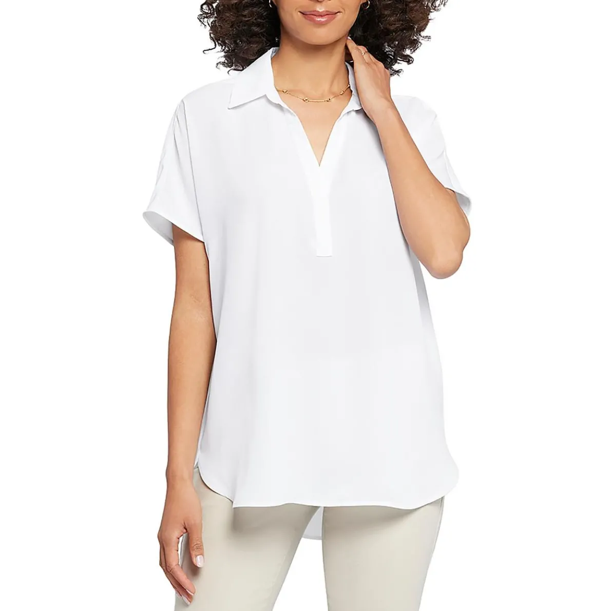 Lightweight V-Neck Blouse