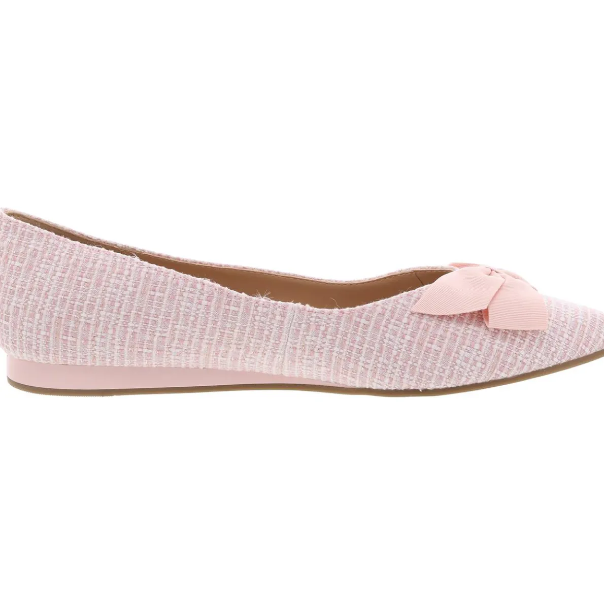 Lily Bow Faux Leather Pointed Toe Loafers