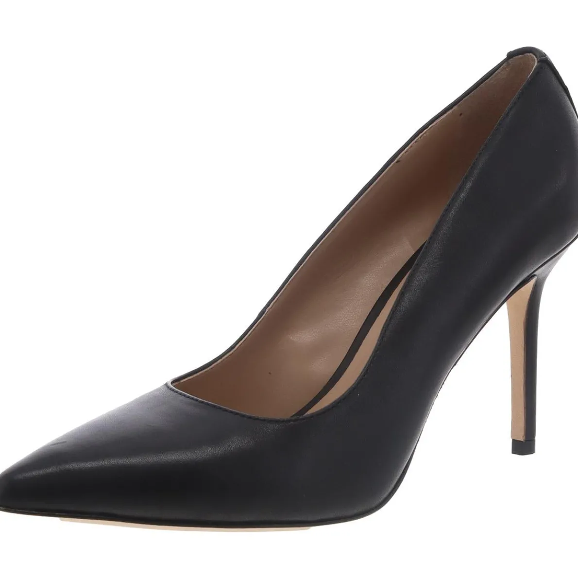 Lindella Leather Slip On Pointed Toe Heels
