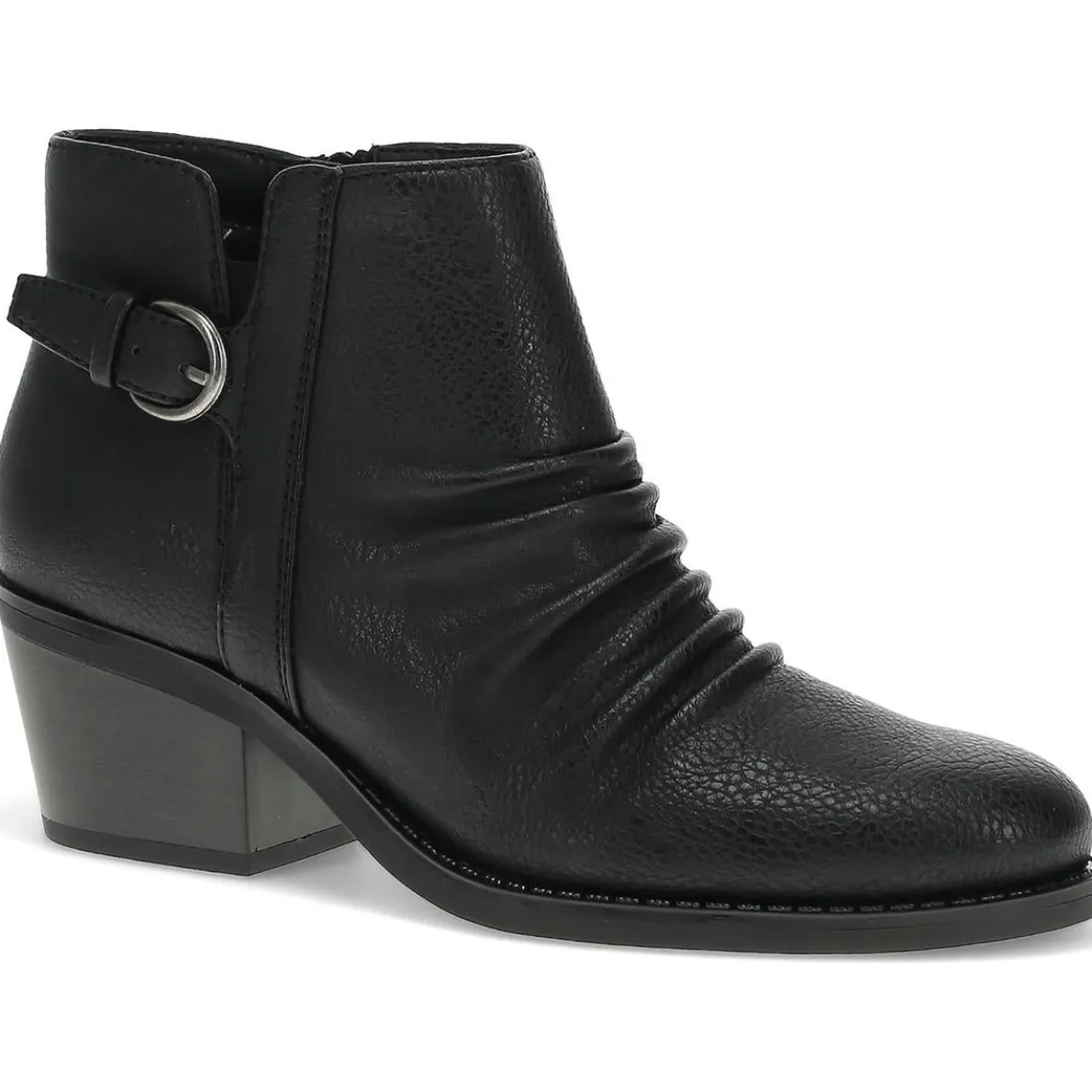 Linnea Round Toe Block Heel Booties