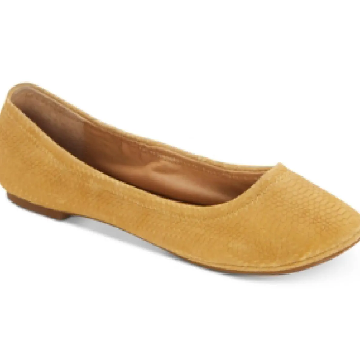 Emmie Leather Round-Toe Ballet Flats