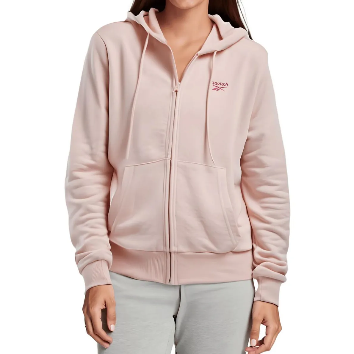 Logo Cotton Zip Hoodie