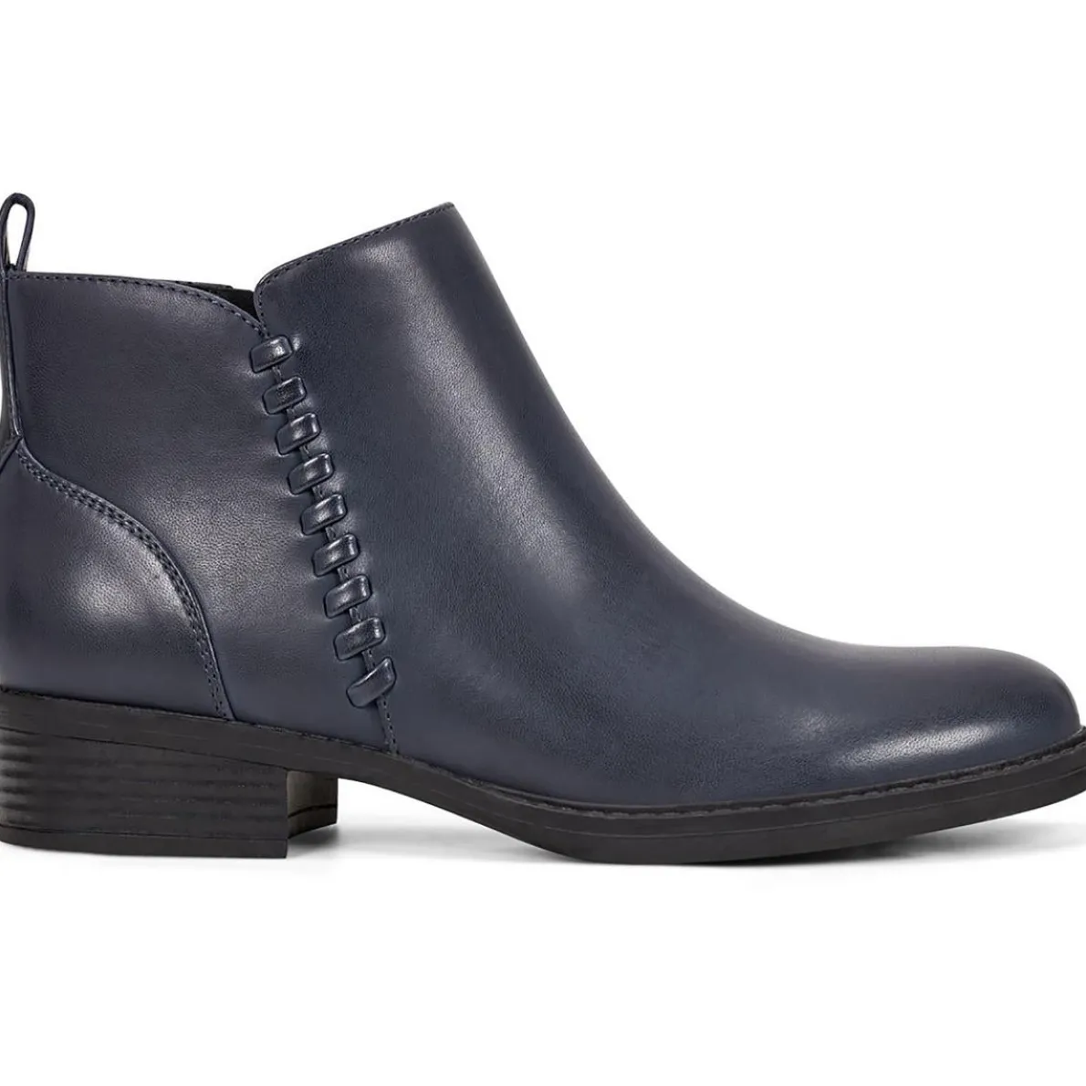 Lorand 3 Faux Leather Zipper Booties