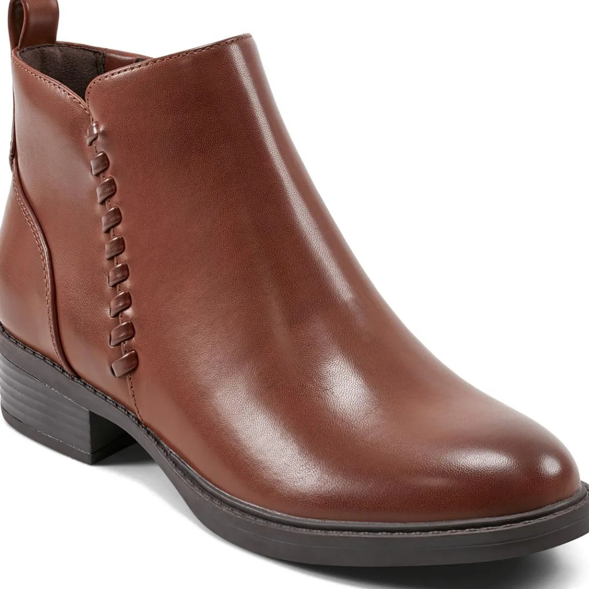 Lorand 3 Faux Leather Zipper Booties