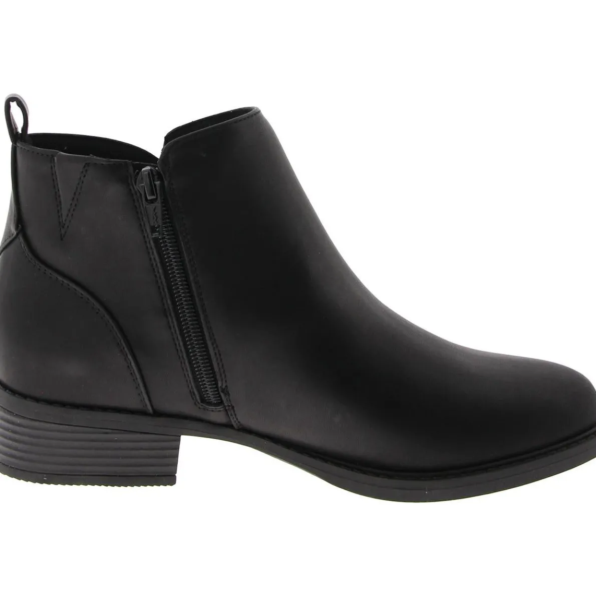 Lorand 3 Faux Leather Zipper Booties