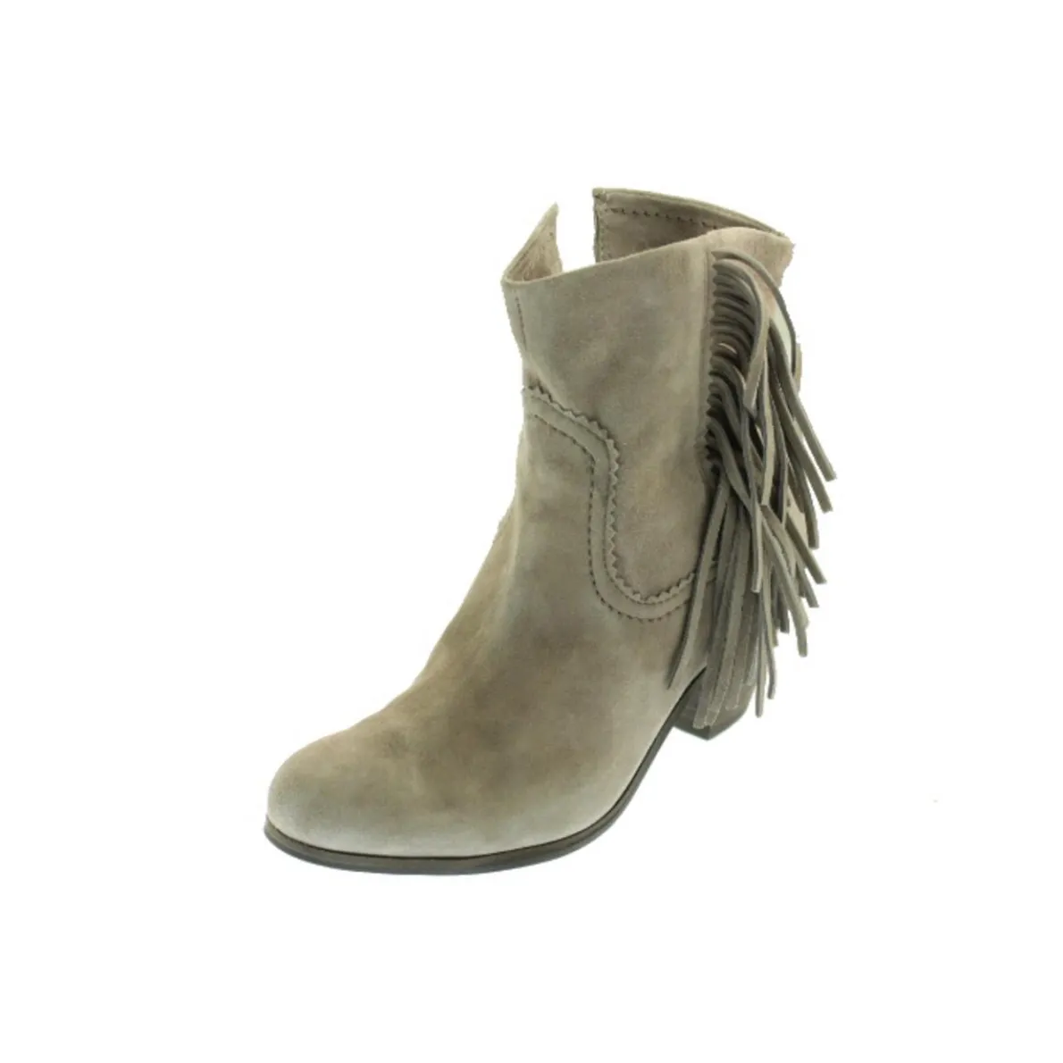 Louie Suede Fringe Ankle Boots